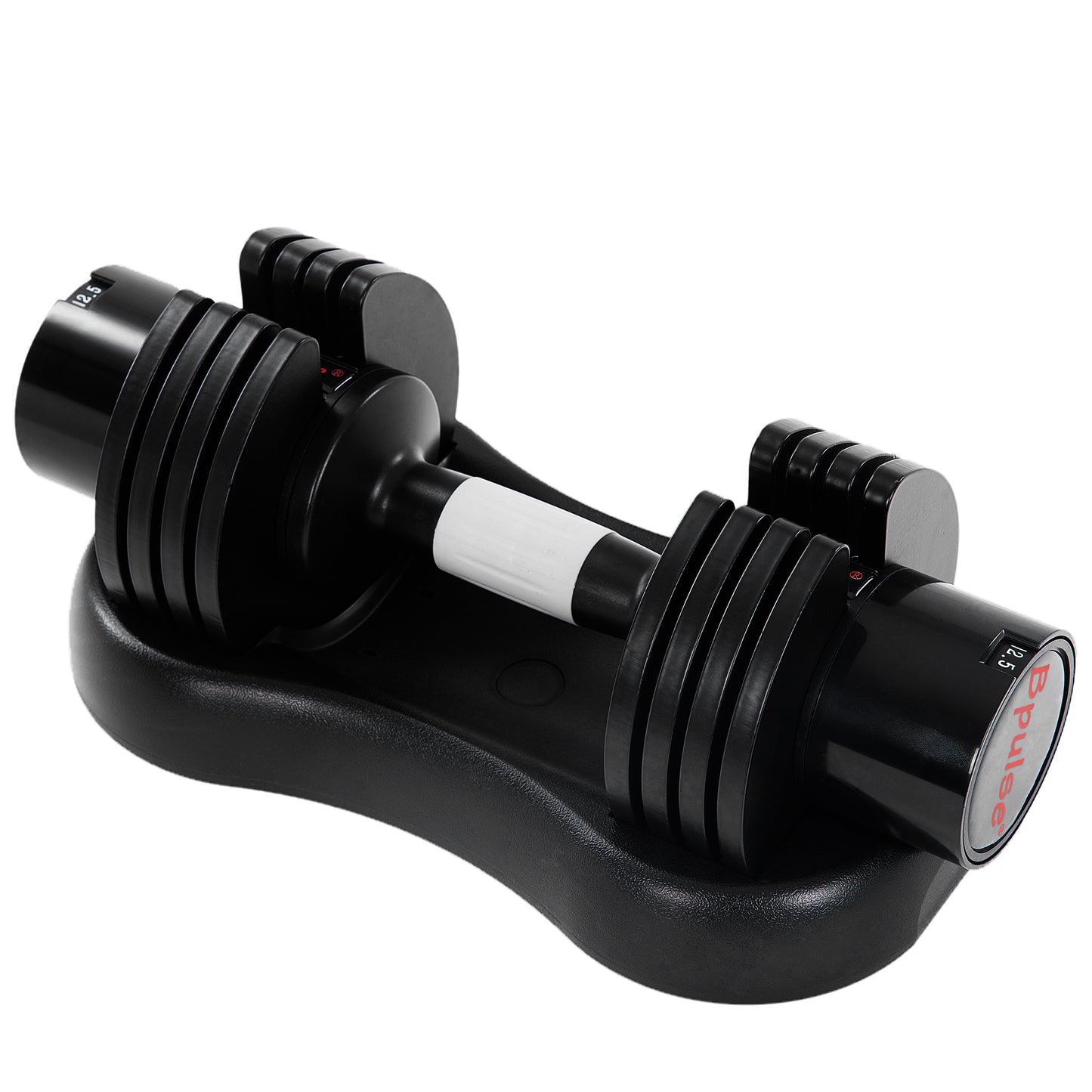 12.5 Kgs Adjustable Dumbbell Steel Plastic in Black