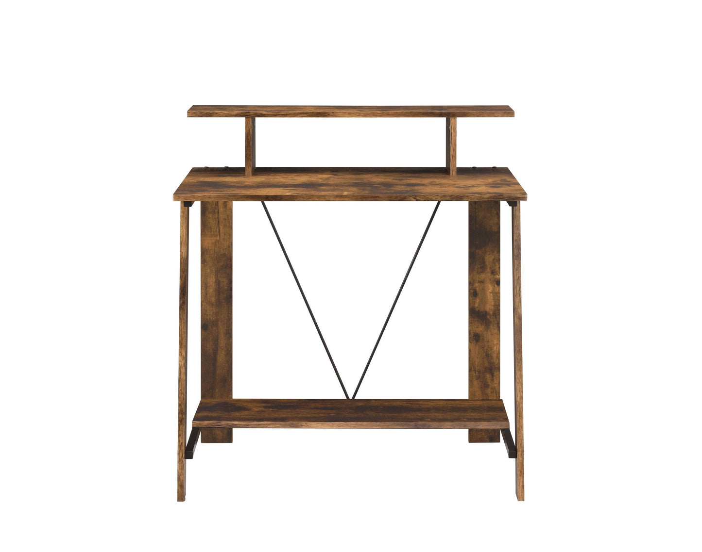 Writing Desk Weathered Oak and Black