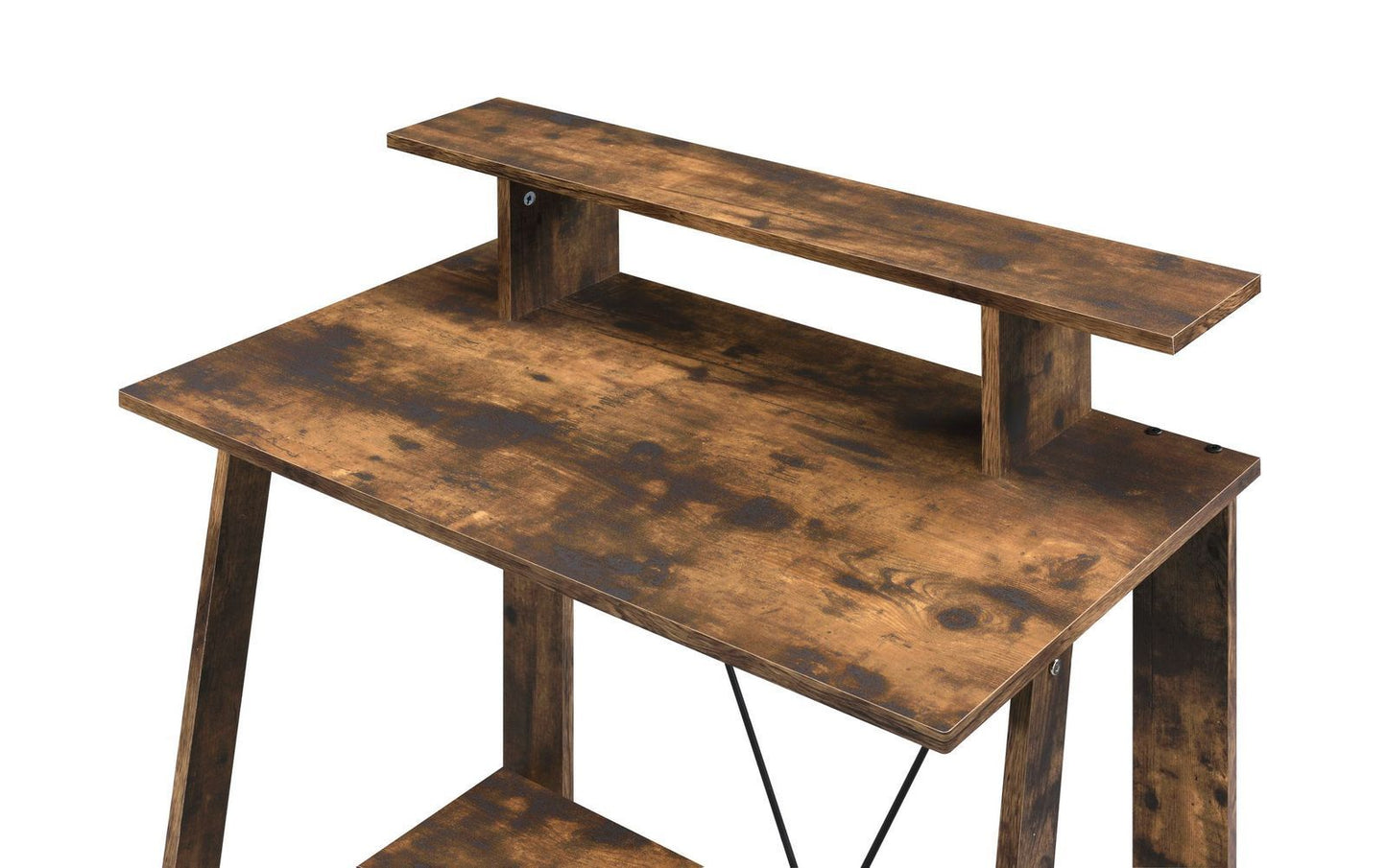 Writing Desk Weathered Oak and Black