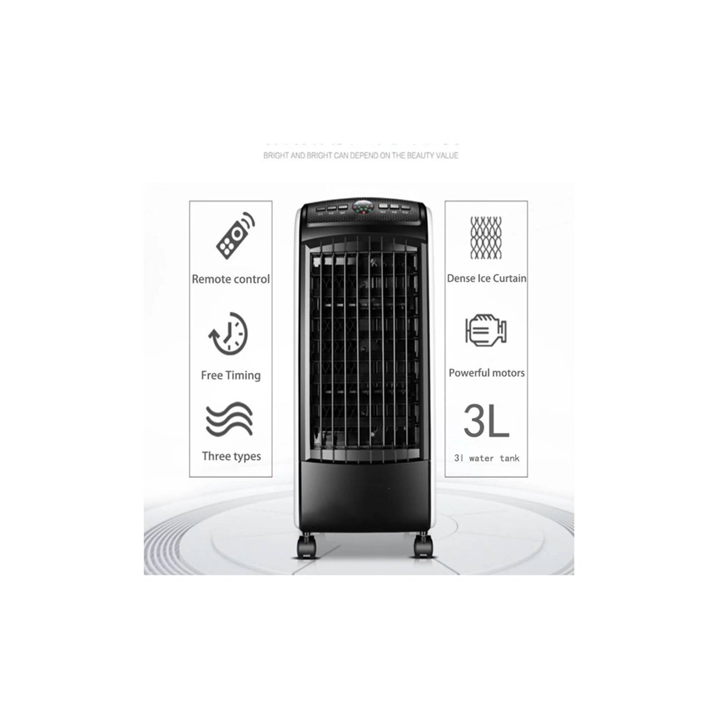 3 in 1 Evaporative Air Cooler Fan Humidifier with Remote Control