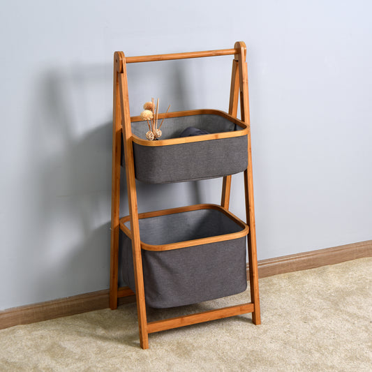 2 Tier Storage Rack Bamboo Rack