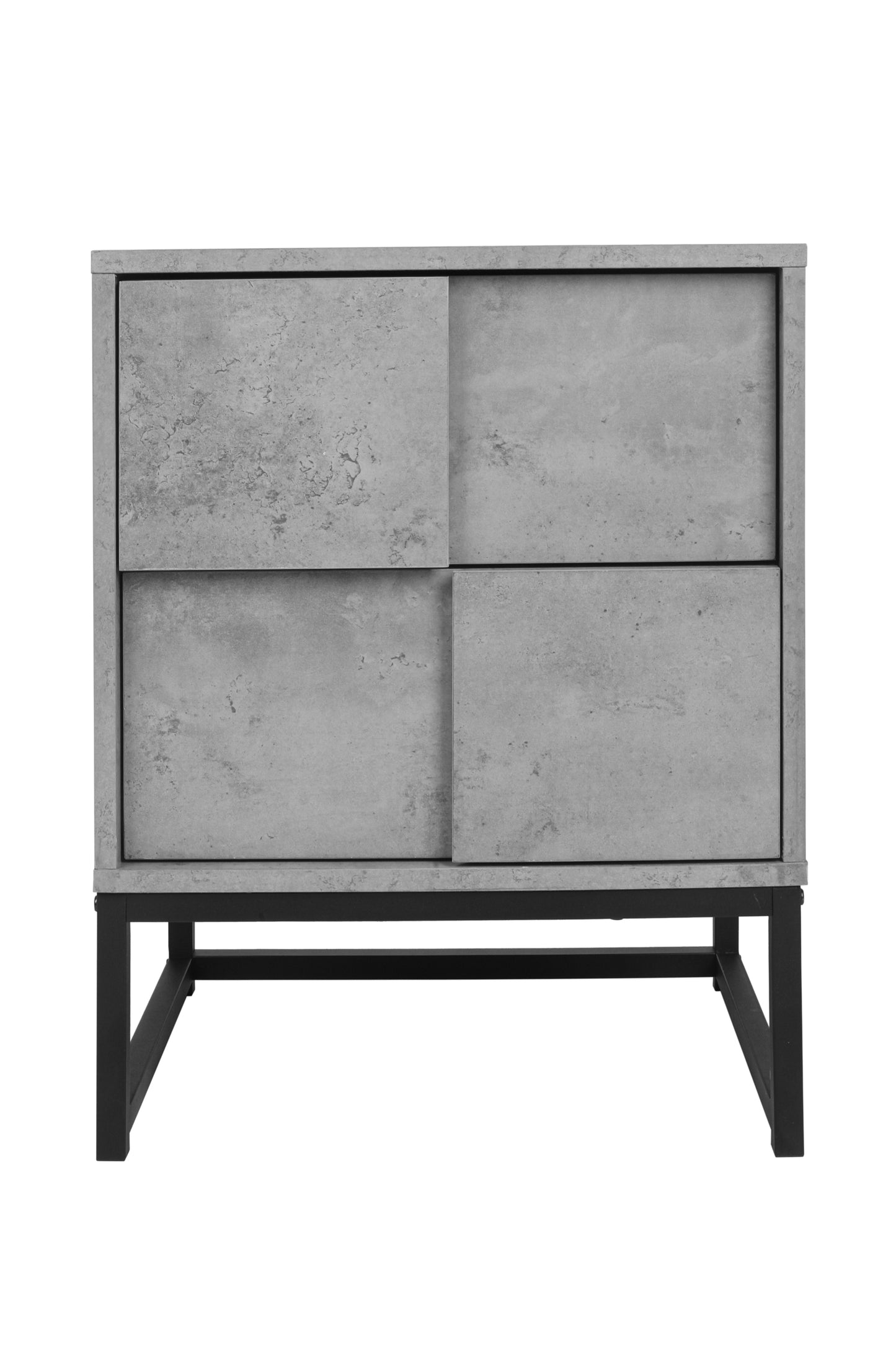 2 Drawer Nightstand in Cement Gray