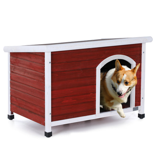 Wooden Pet Houses Weatherproof in Red